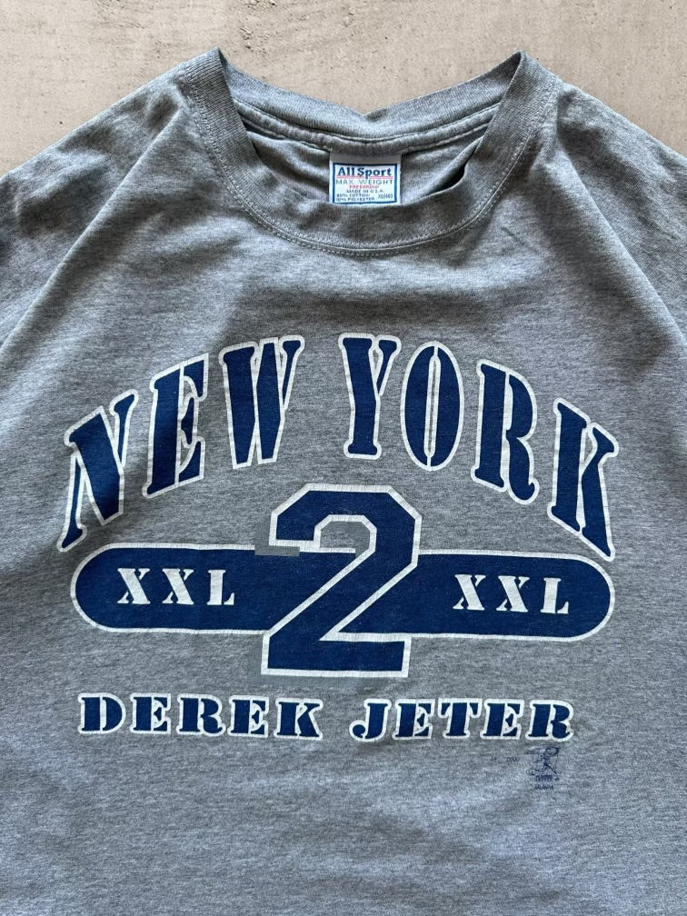 00s New York Derek Jeter Graphic T-Shirt - XL