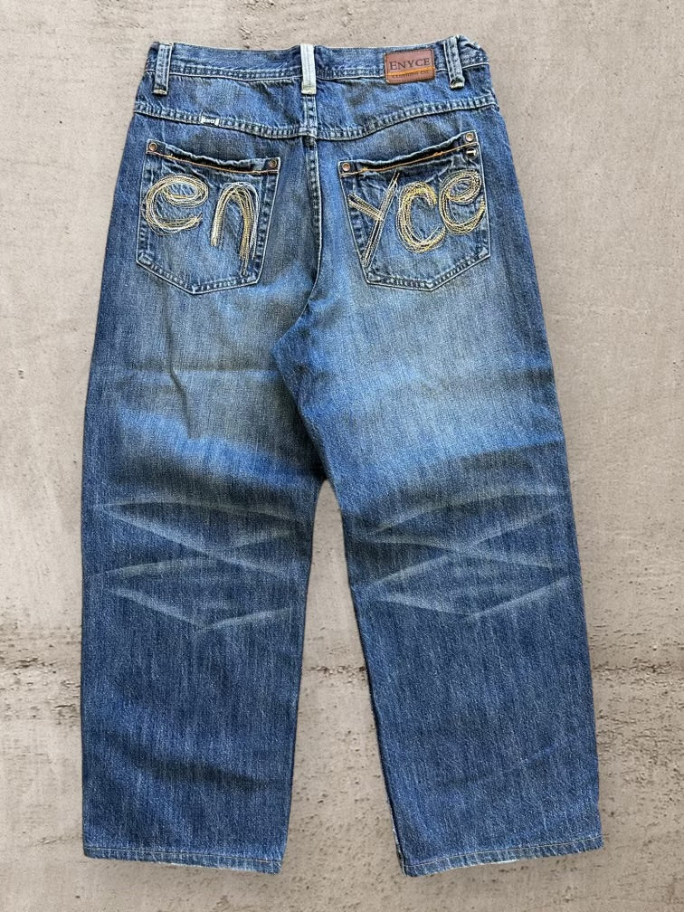 00s Enyce Dark Wash Baggy Denim Jeans - 33x28