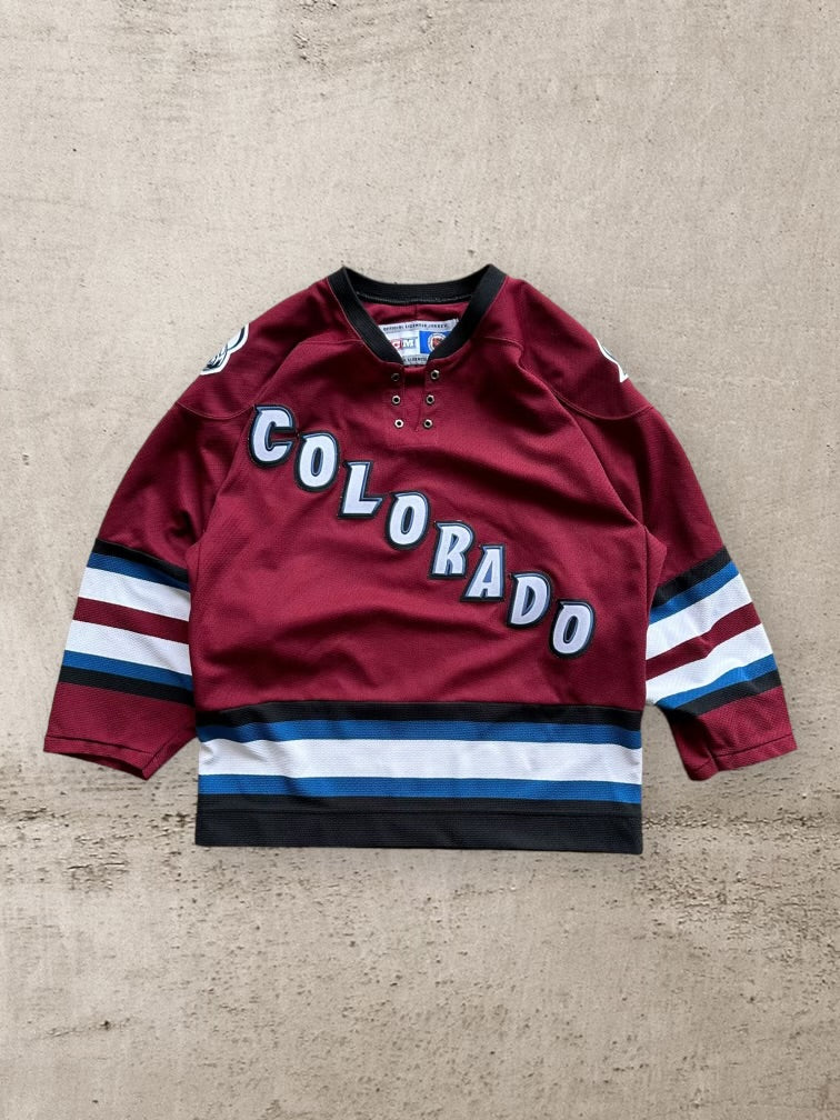 90s CCM Colorado Avalanche Hockey Jersey -