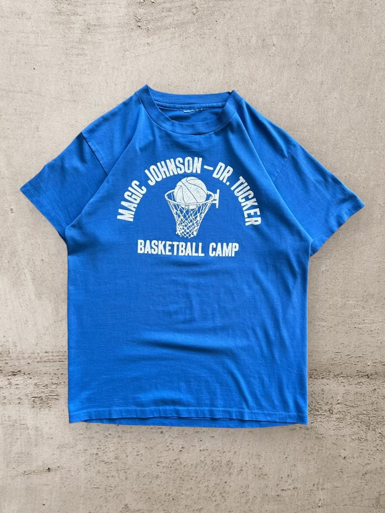 90s Magic Johnson - Dr Tucker Basketball Camp Graphic T-Shirt - Medium