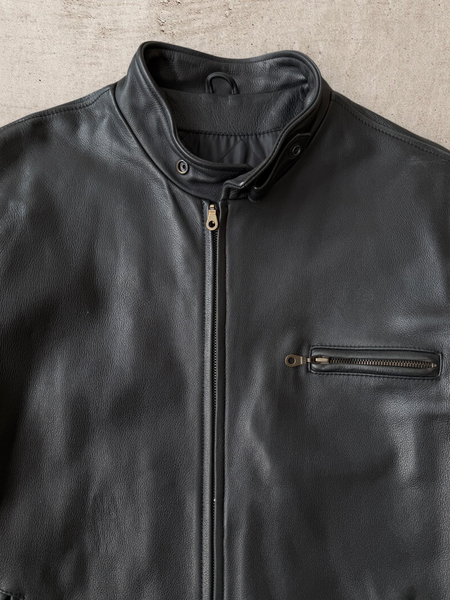 90s St. John’s Bay Leather Moto Jacket - XLT