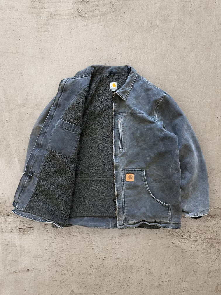 00s Carhartt Fleece Lined Double Zip Chore Jacket - XL