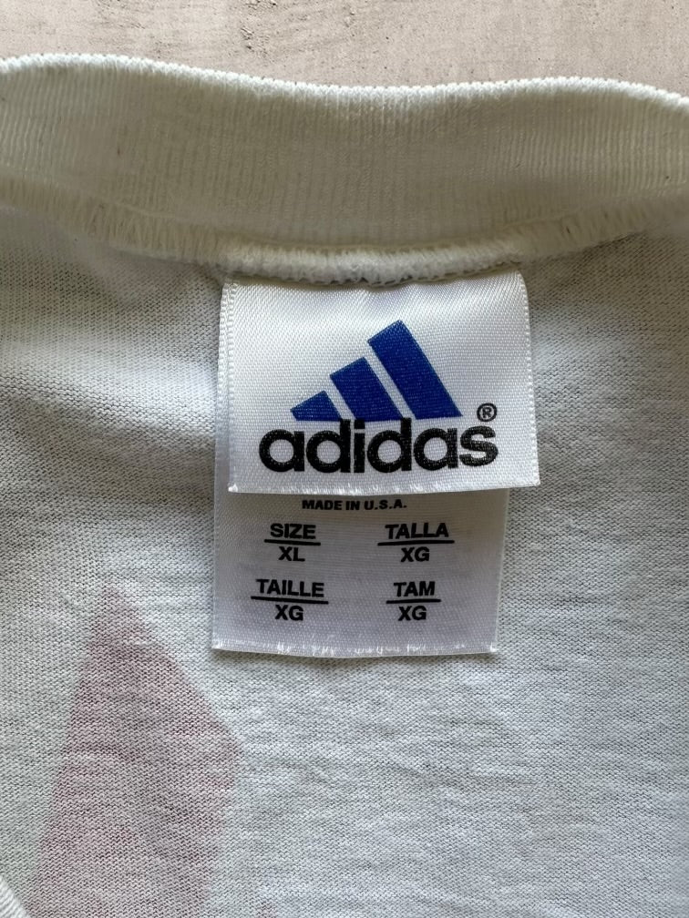 90s Adidas Graphic T-Shirt - XL