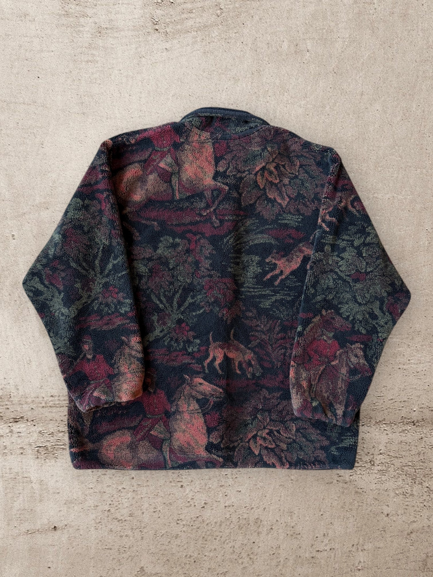 00s County Horse AOP Fleece Button Up - XL