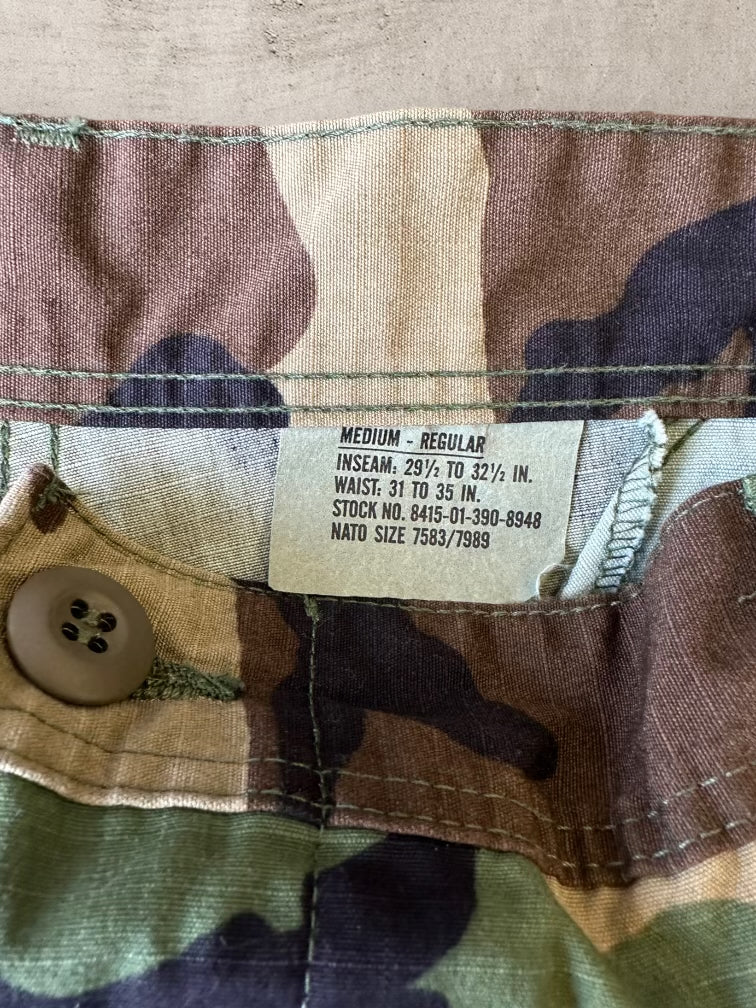 00s Military Camouflage Cargo Pants - 31-35x32