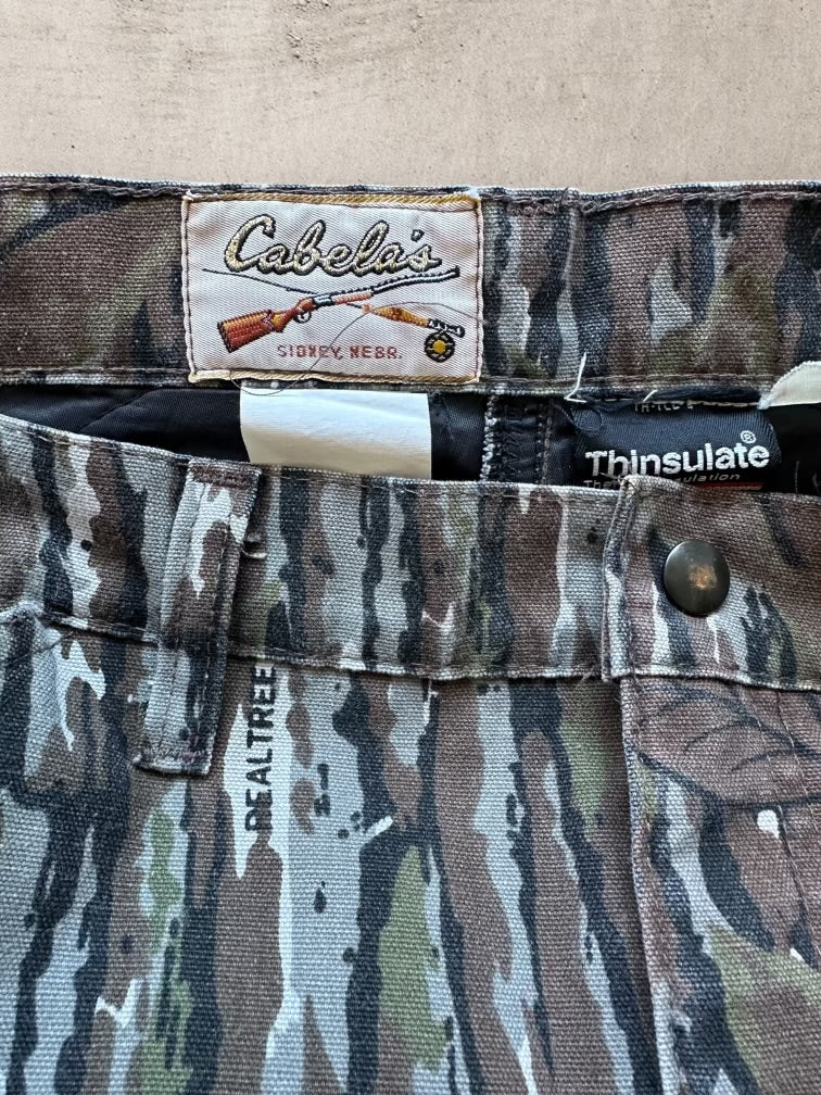 90s Cabelas Insulated Real Tree Camouflage Pants - 33