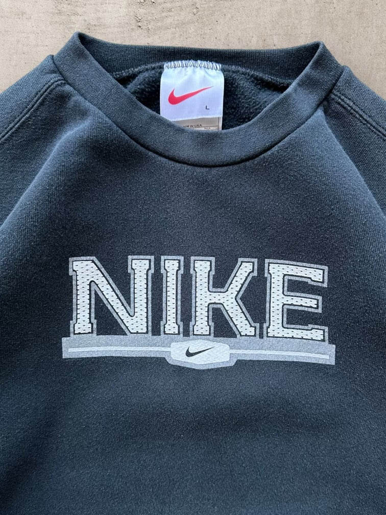 90s Nike Spell Out Graphic Crewneck - Small
