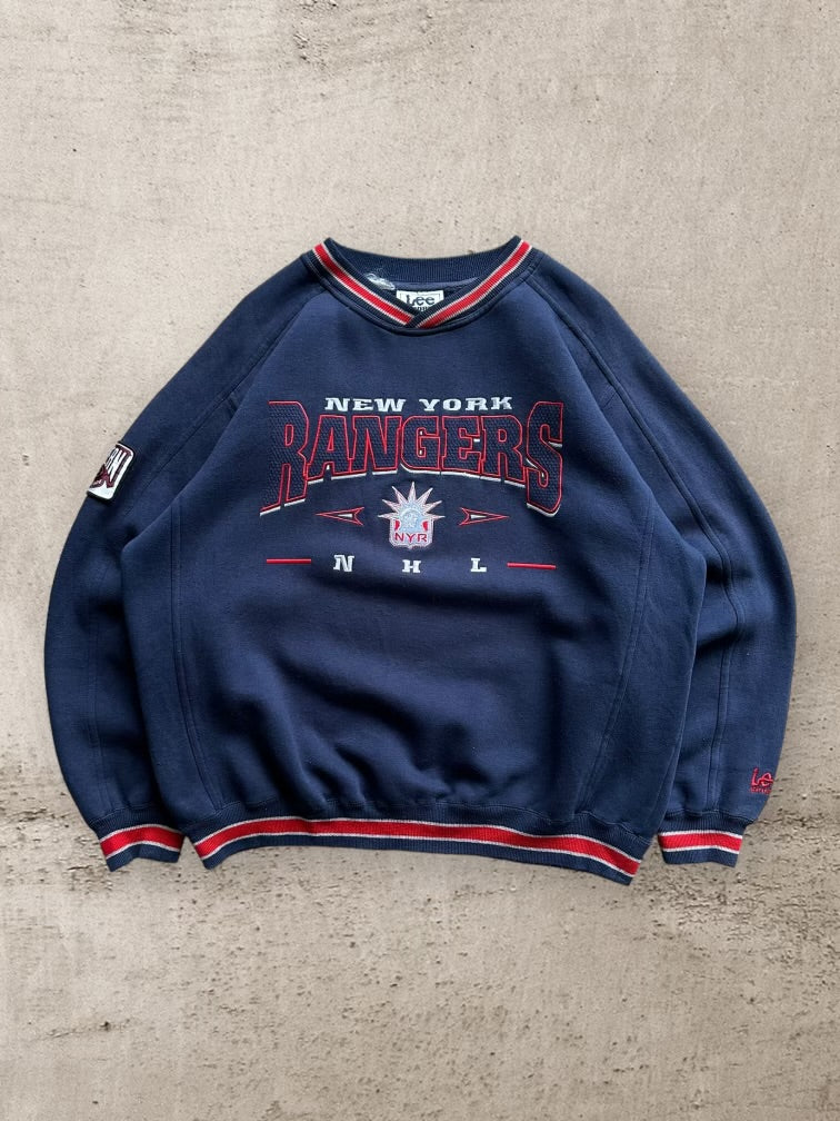 90s Lee New York Rangers Crewneck - Large