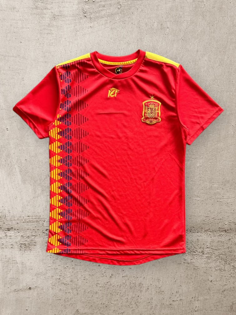 Spain Patterned Soccer Jersey - Medium