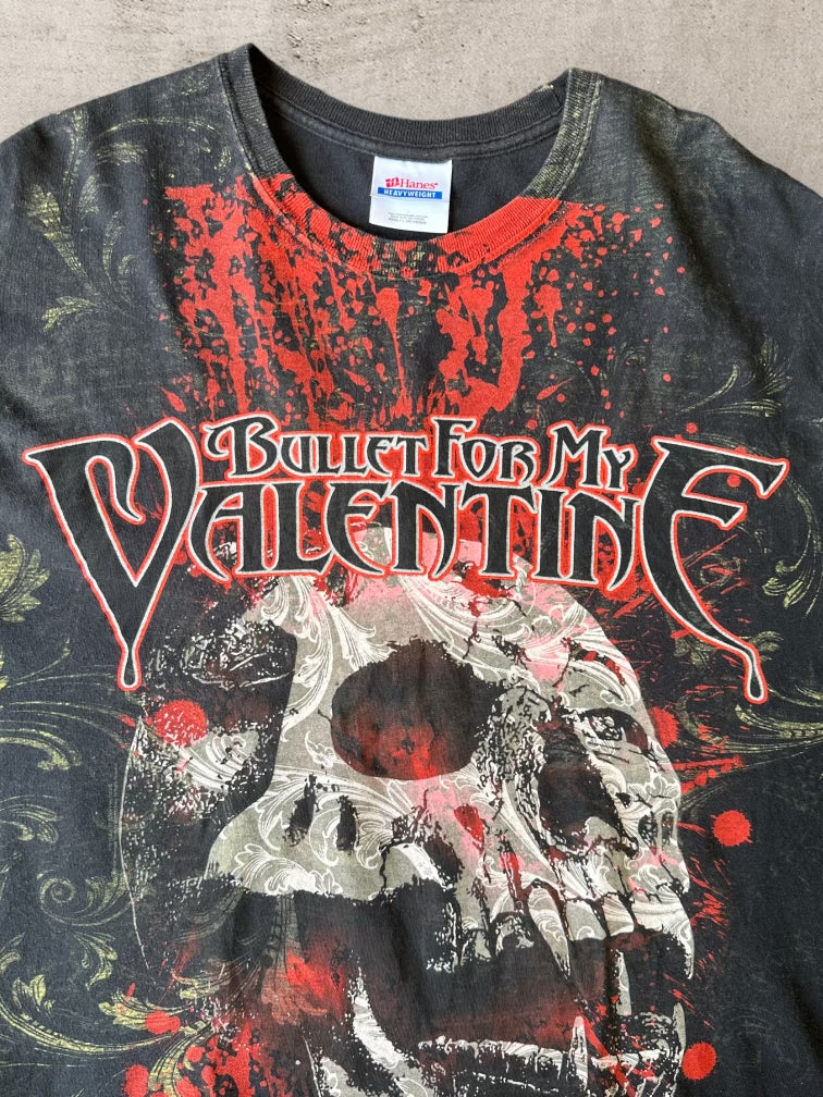 00s Bullet For My Valentine Skull AOP T-Shirt - Large