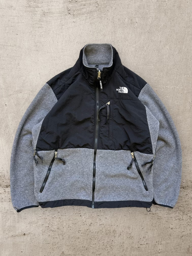 00s The North Face Grey & Black Fleece - Woman’s large