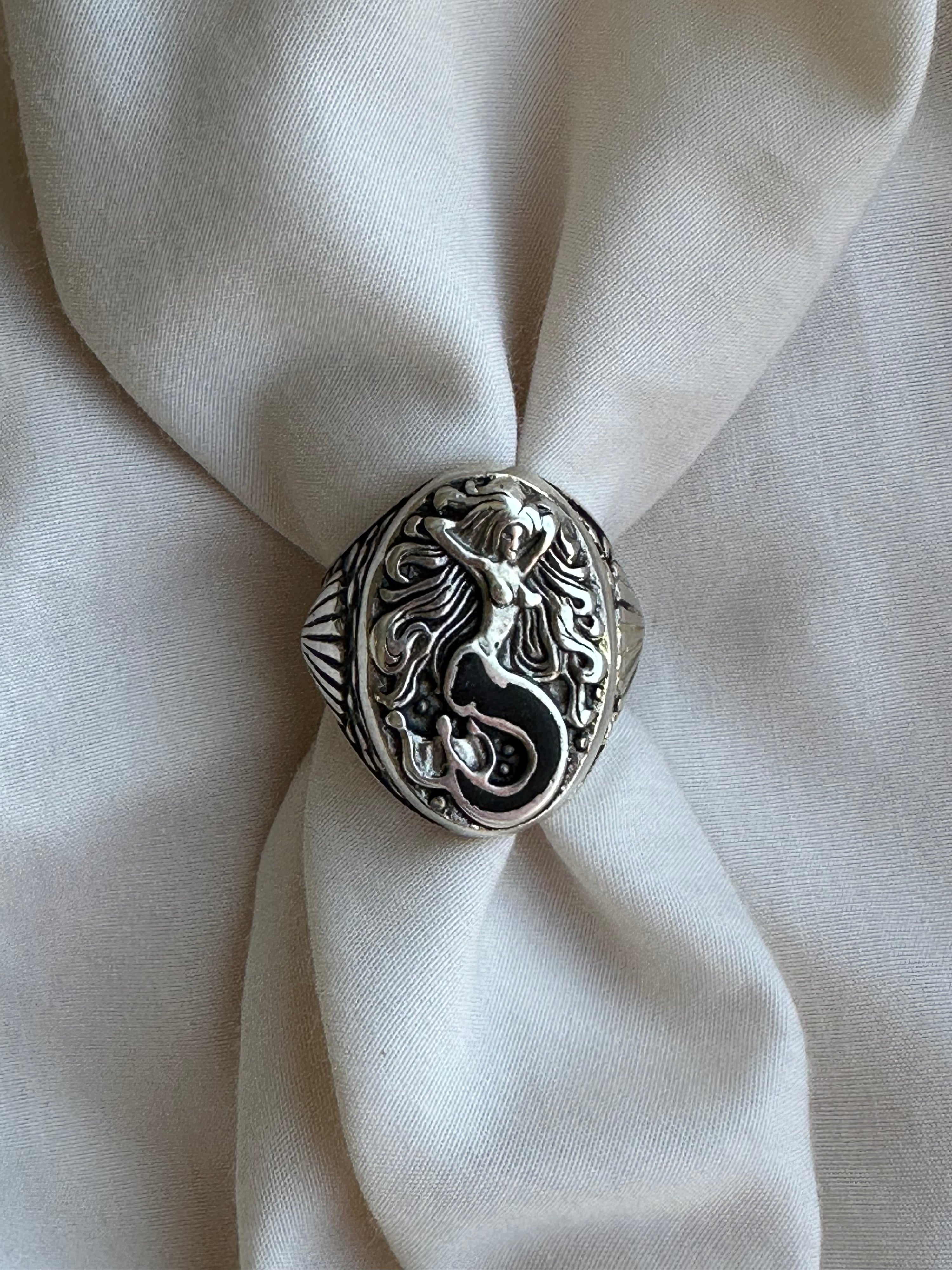 1986 G&S Mermaid Biker Ring Size 12