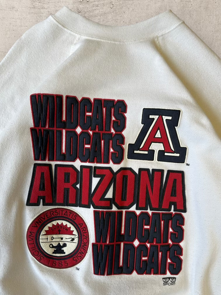 90s Arizona Wild Cats Puff Print Crewneck - Large
