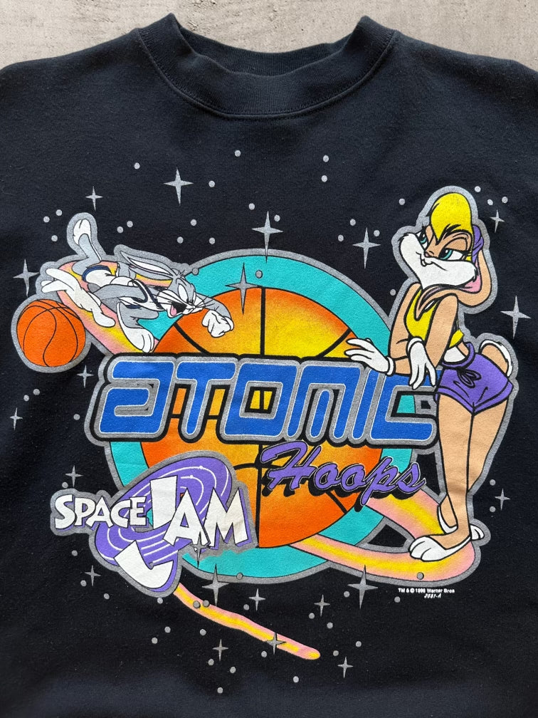 90s Space Jam Atomic Hoops Crewneck - XL