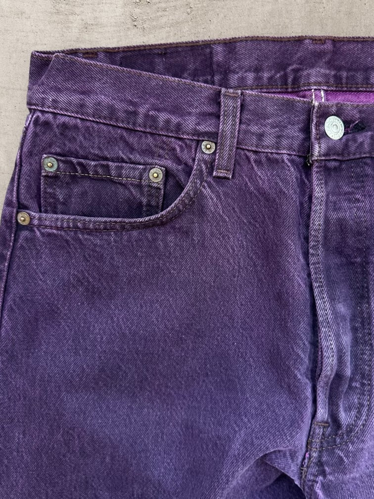 80s Levi s 501 Purple Dyed Denim Jeans 32x30 The Juncture