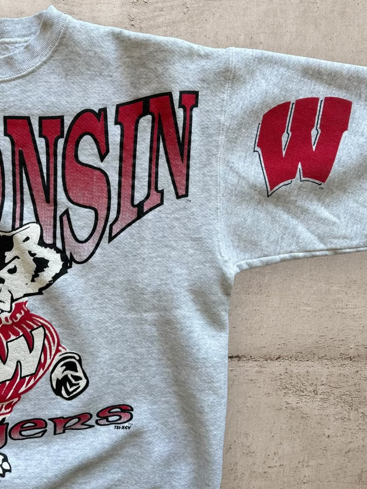 90s Wisconsin Badgers Graphic Crewneck - Large