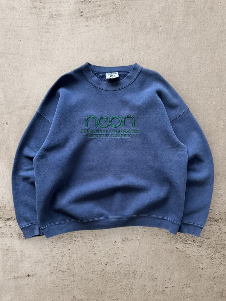 90s Neon by Chrysler Embroidered Crewneck - XL