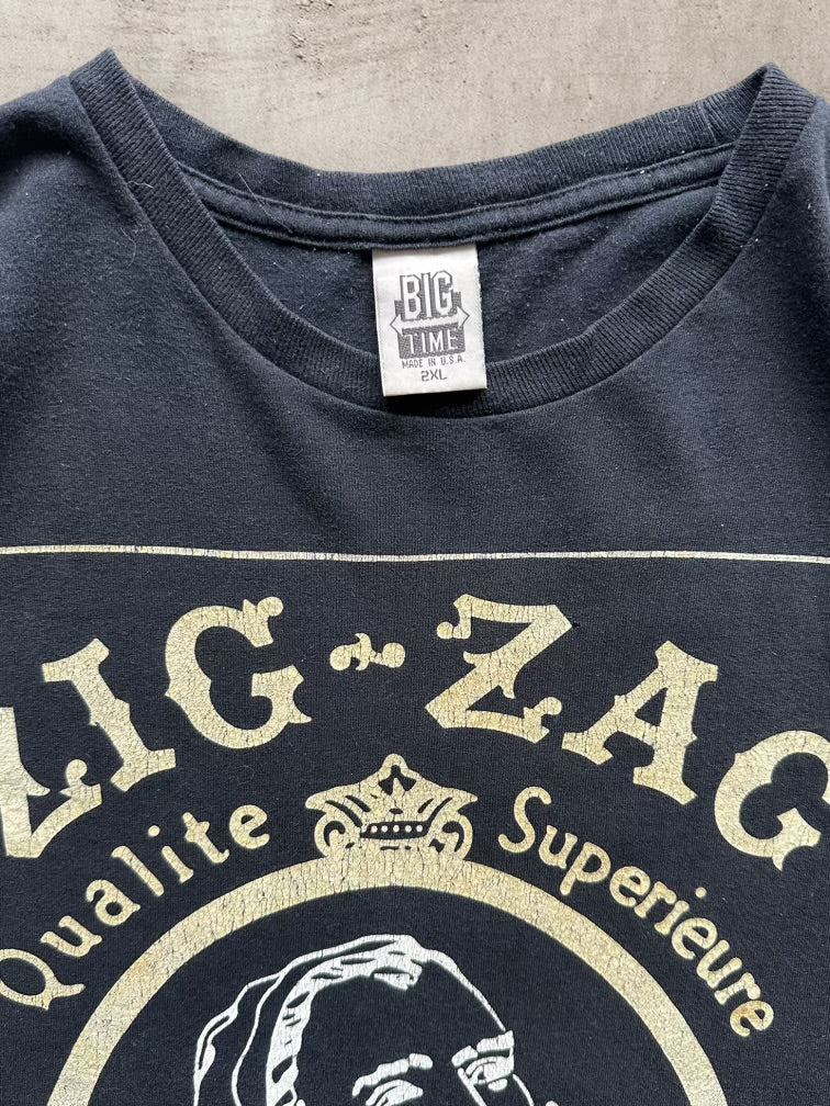 90s Zig Zag Cigarette Papers Graphic T-Shirt - XL