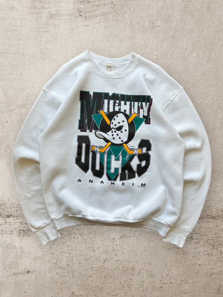 90s Anaheim Mighty Ducks Crewneck - Large