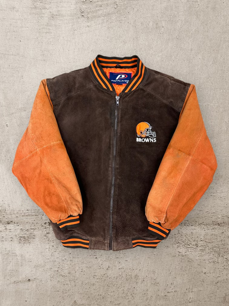 00s Pro Player Cleveland Browns Varsity Jacket - Medium