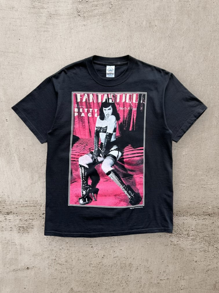 00s Betty Page Fantastique Graphic T-Shirt - Medium