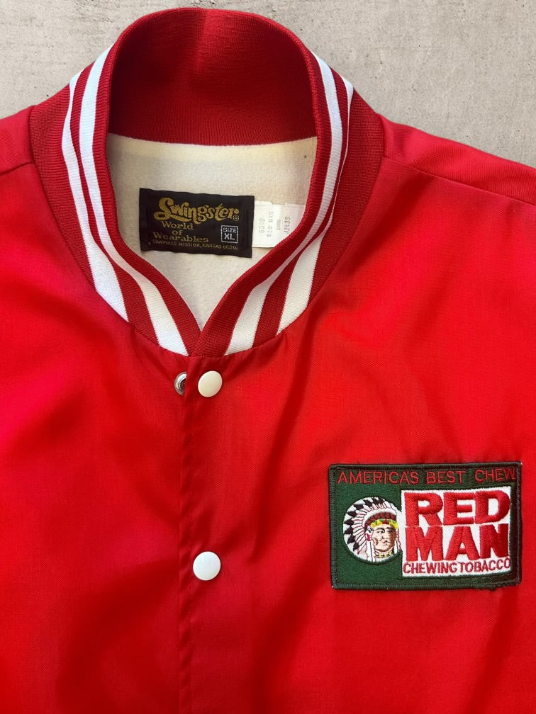 80s Swingster Red Man Chewing Tobacco Jacket - XL