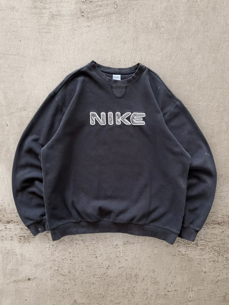 00s Nike Embroidered Spell Out Crewneck - XL