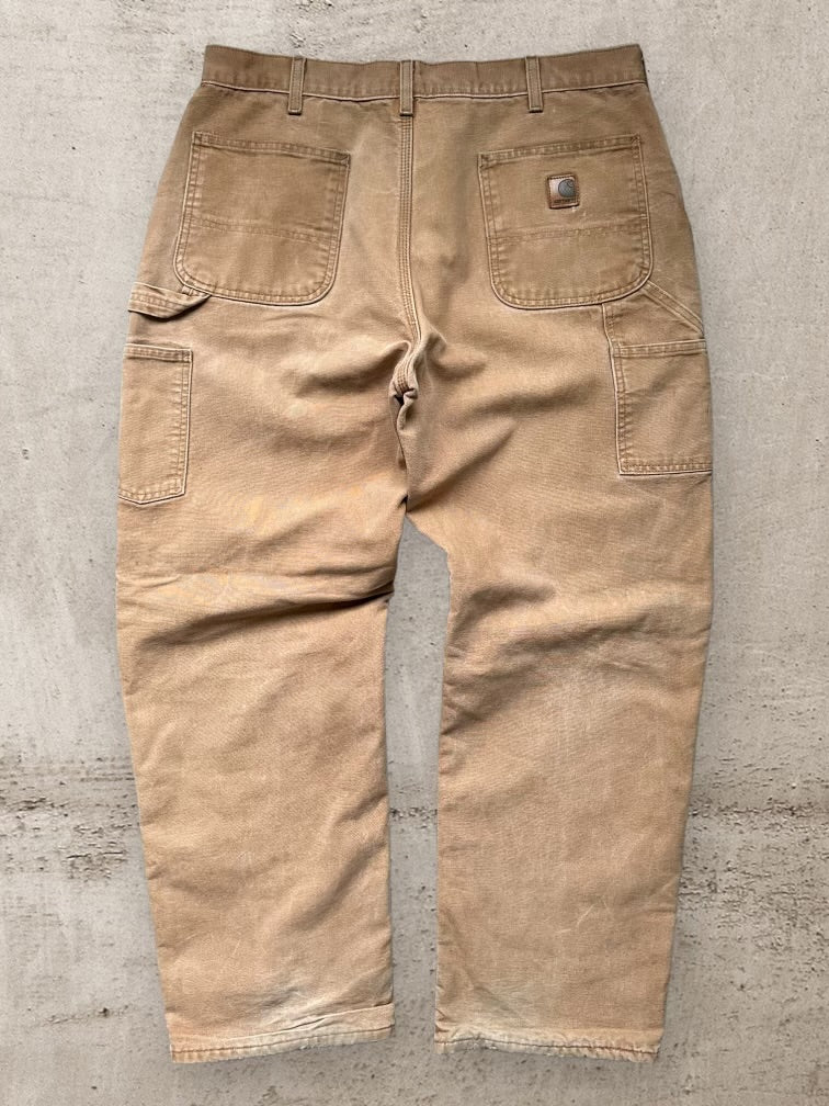 00s Carhartt Blanket Lined Carpenter Pants - 36x31