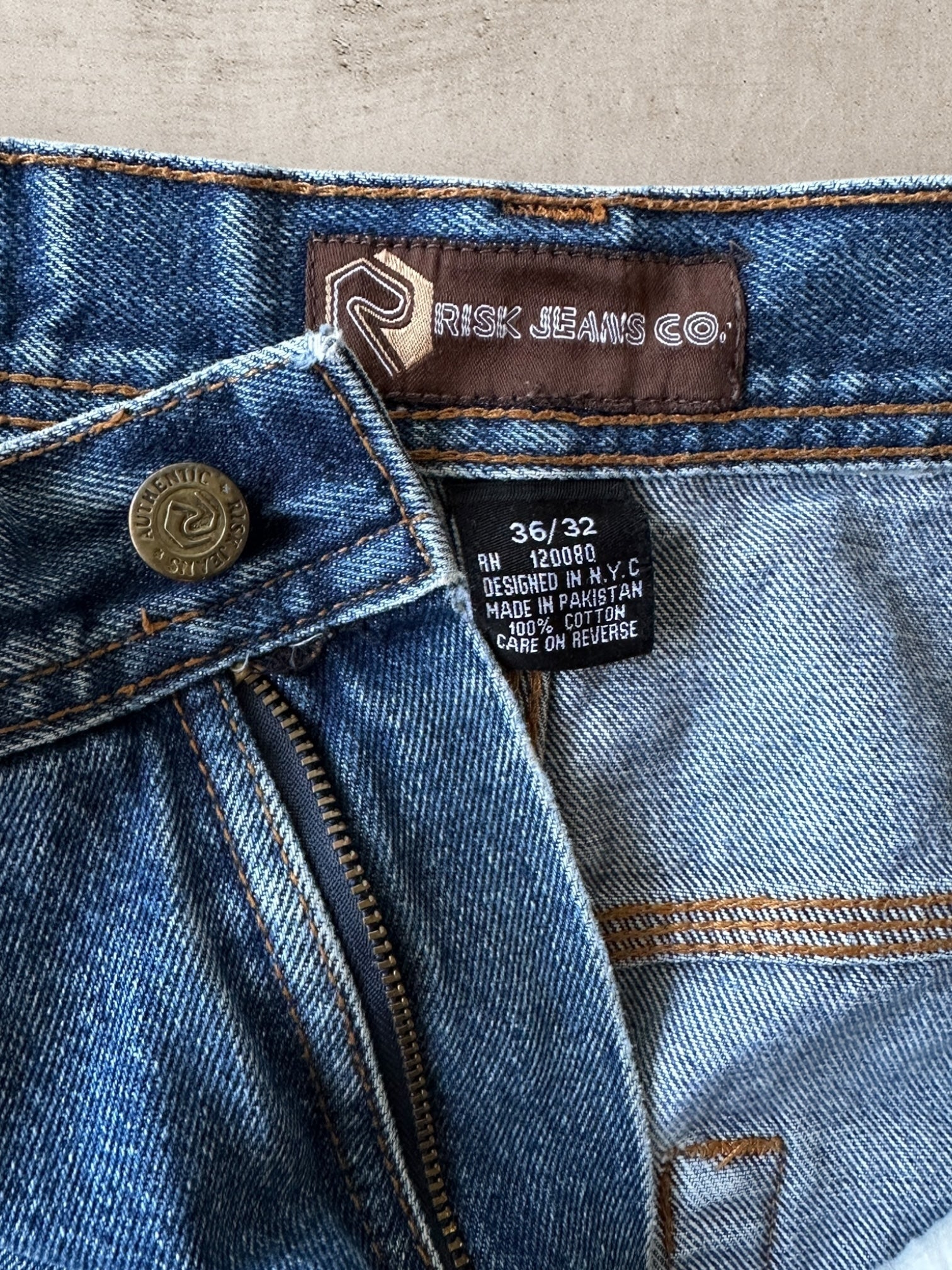 00s Risk Jeans Co. Baggy Denim Jeans - 35”