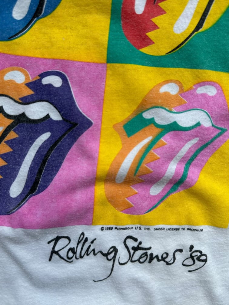 1989 Rolling Stones Tour Graphic T-Shirt - Small