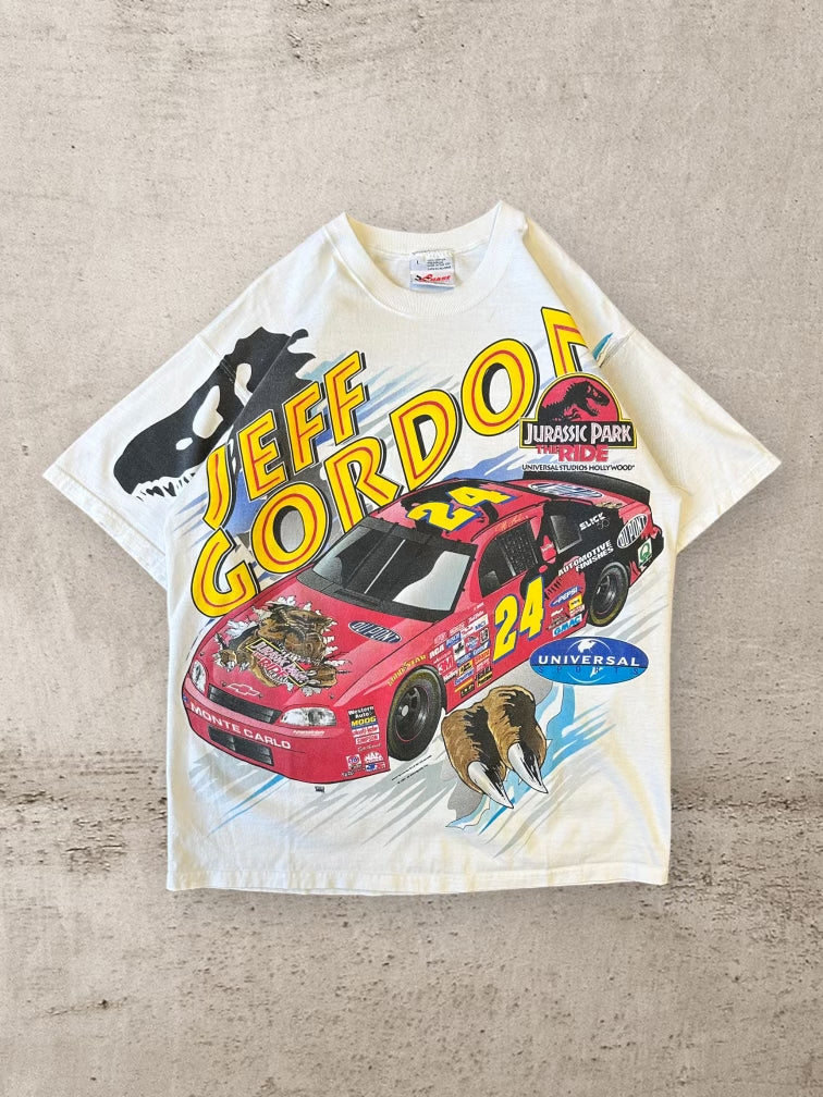 00s Jeff Gordon Jurassic Park AOP T-Shirt - Large