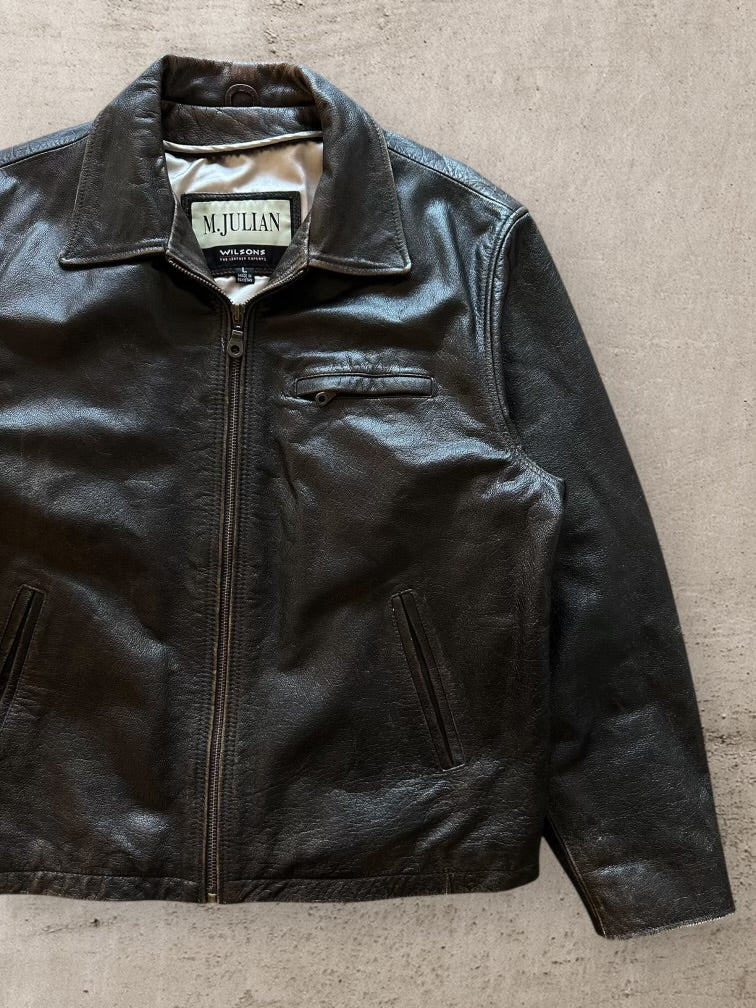 00s M. Julian Herrington Leather Jacket - Large