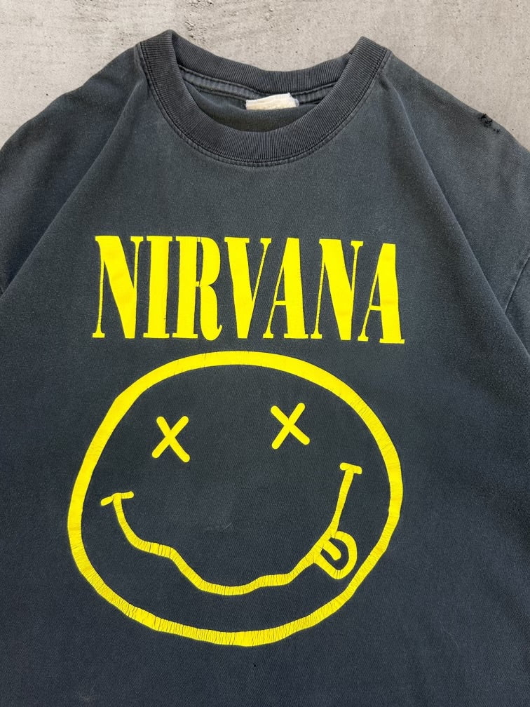 00s Nirvana Graphic T-Shirt - Large