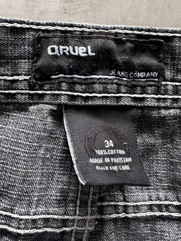 00s Cruel Black Denim Jeans - 34x32