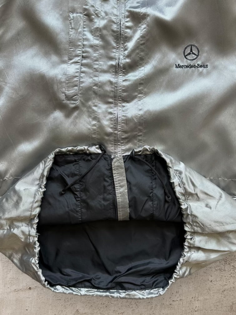 90s Mercedes Benz Satin Windbreaker Jacket - XL