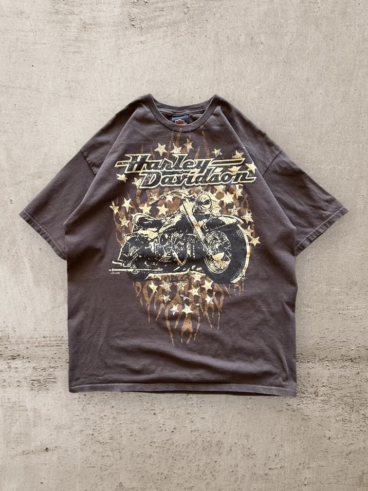00s Harley Davidson Star Graphic T-Shirts - XL