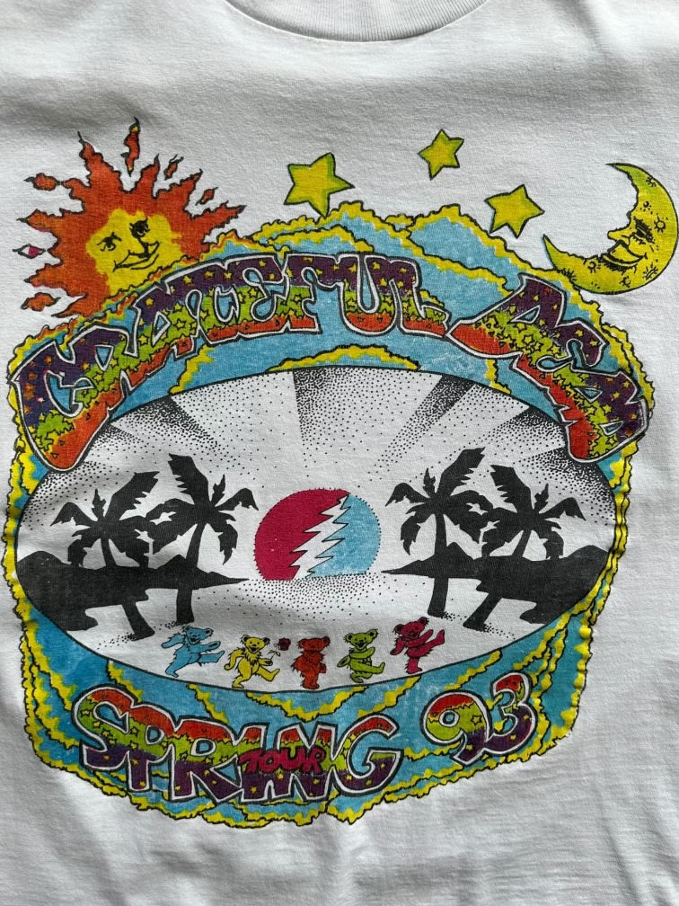 1993 Grateful Dead Spring Tour Graphic T-Shirt - Small