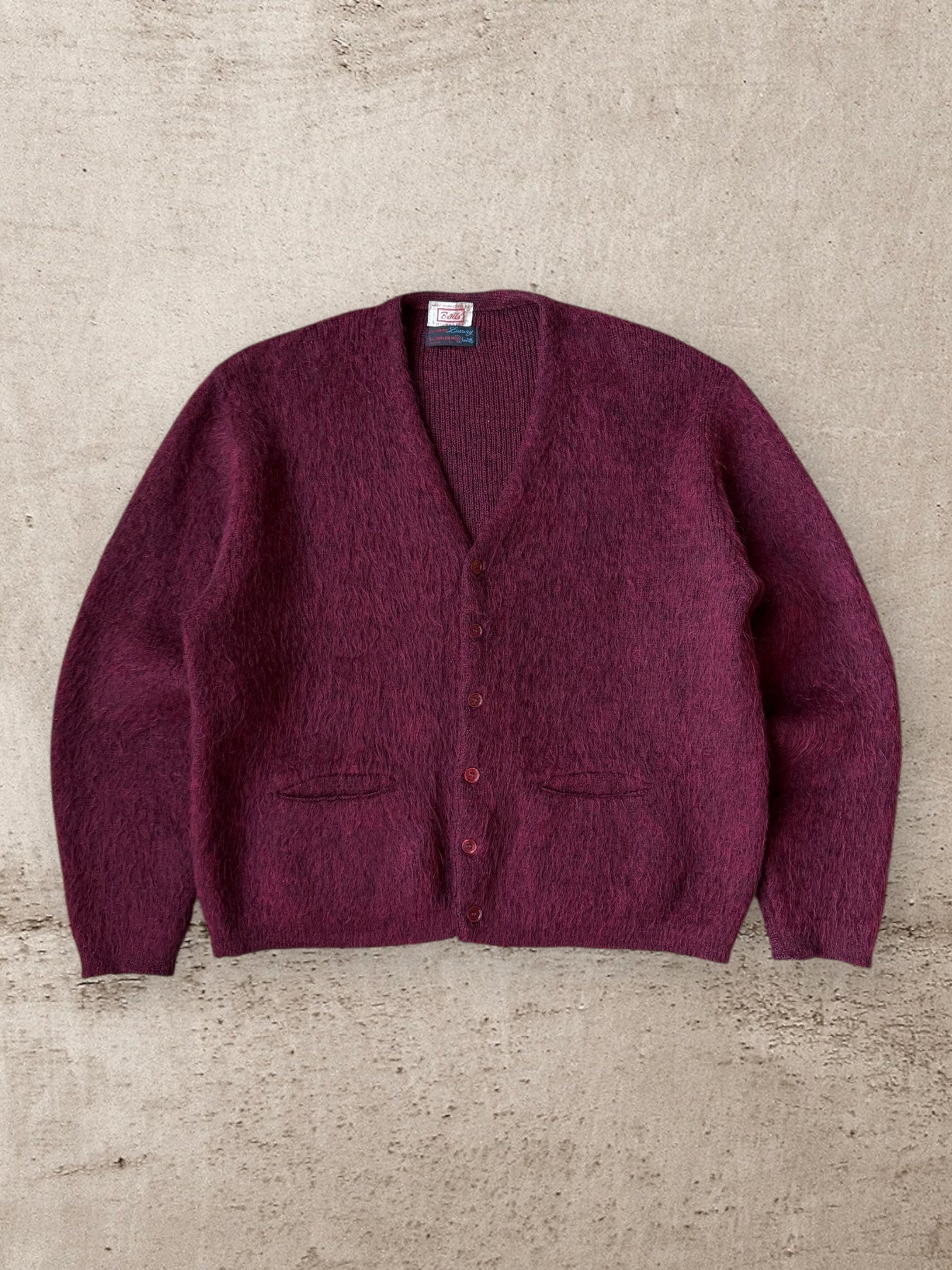 60s Brills Mohair Cardigan Sweater - Medium