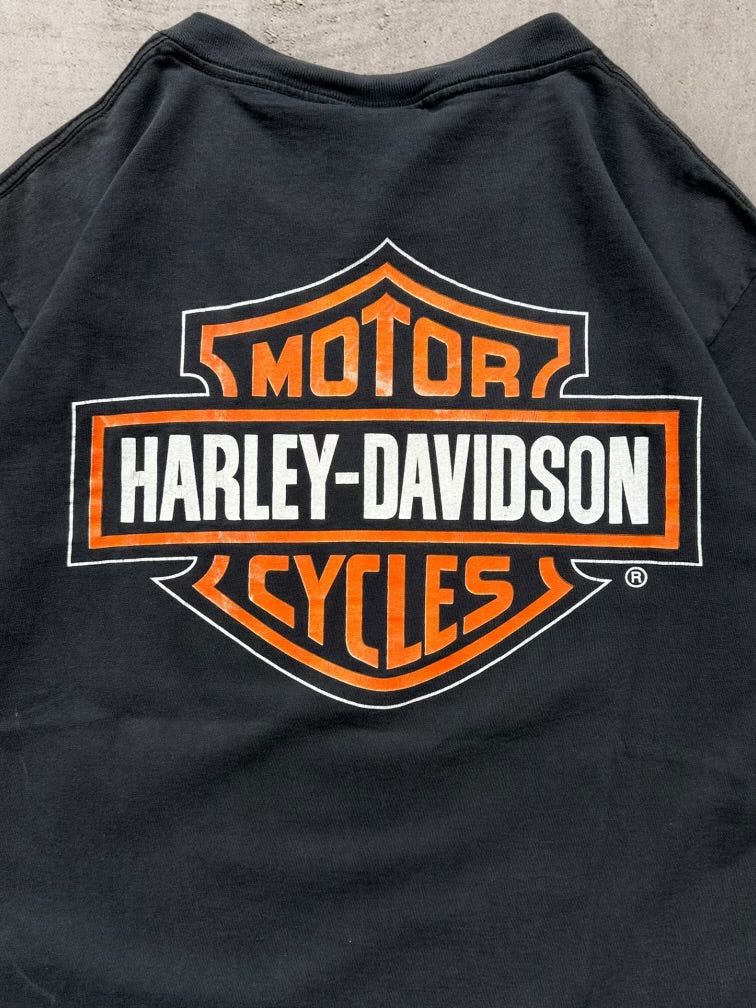 90s Harley Davidson Forged Steel Graphic T-Shirt - Large