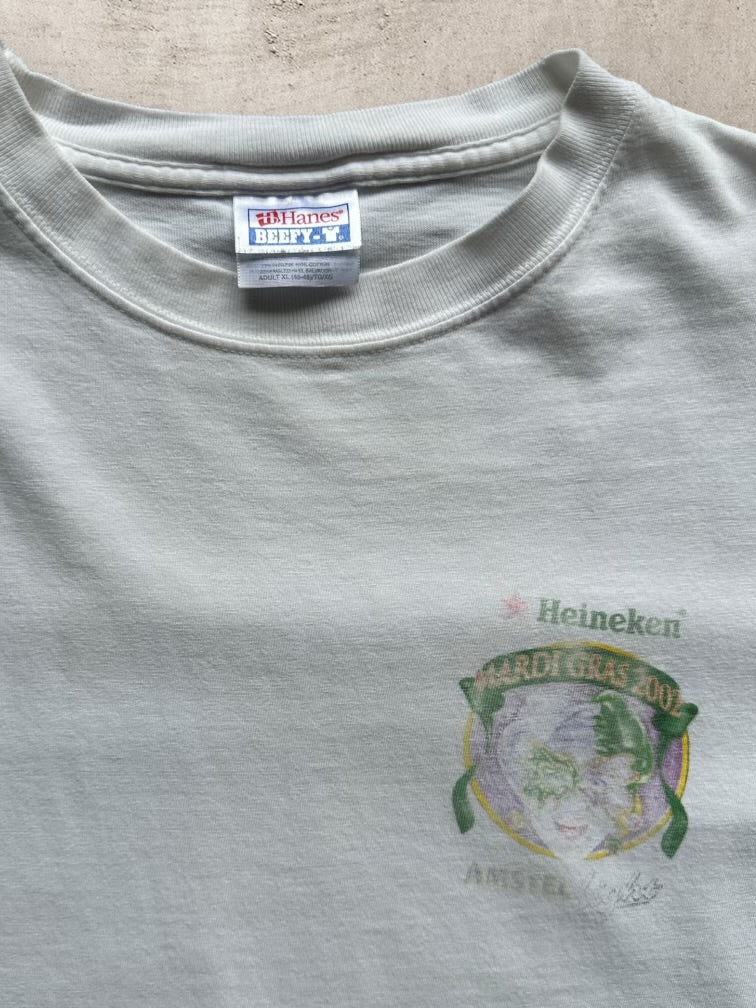 90s Heineken Mardi Gras Graphic T-Shirt - XL