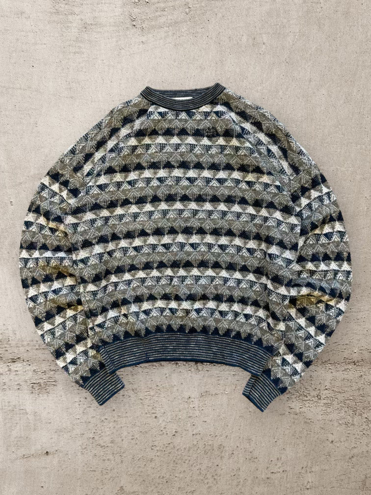 90s Tricots St. Raphael Multicolor Knit Sweater - Large