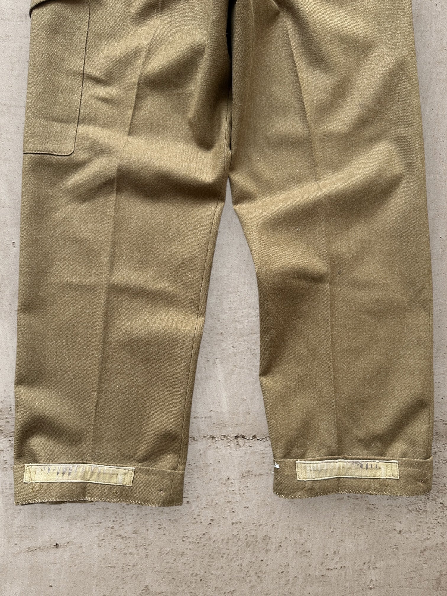 50s/60s Australian Military Wool Cargo Pants - 36”