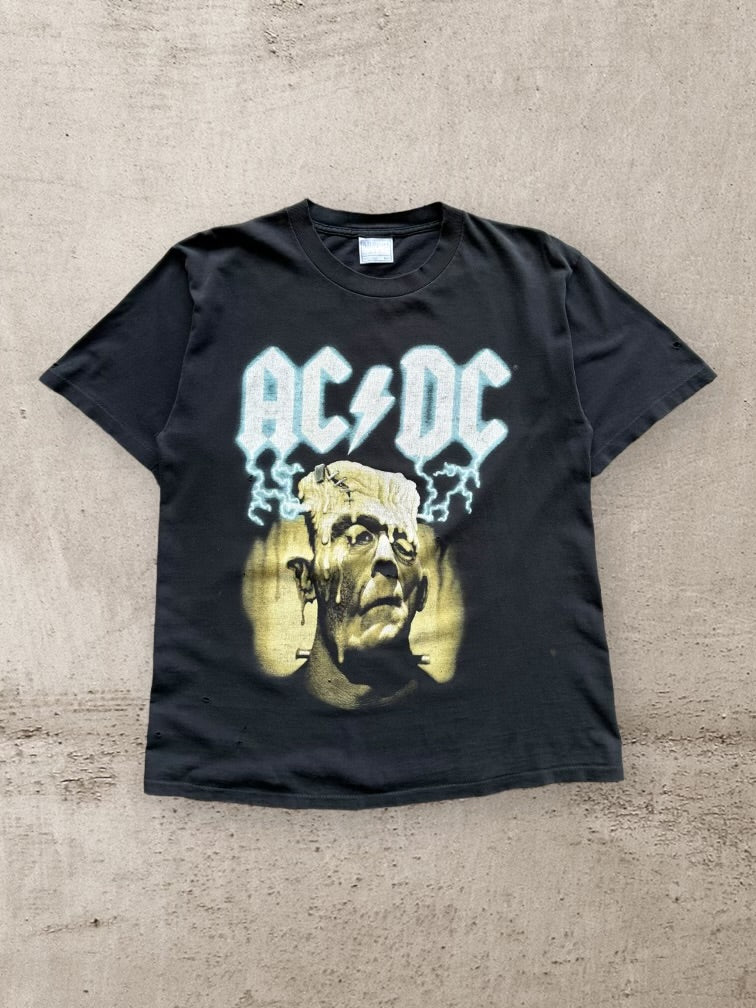 90s AC/DC Meltdown Frankenstein Graphic T-Shirt - Medium