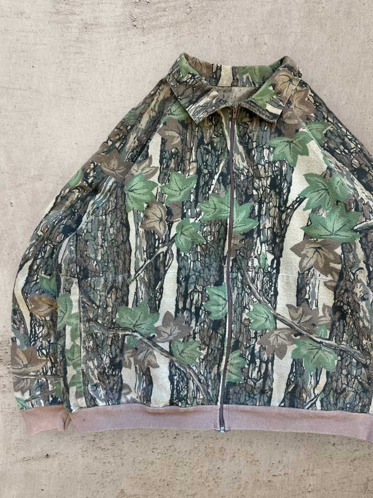 00s Ocoee Real Tree Camouflage Zip Up Jacket - XL