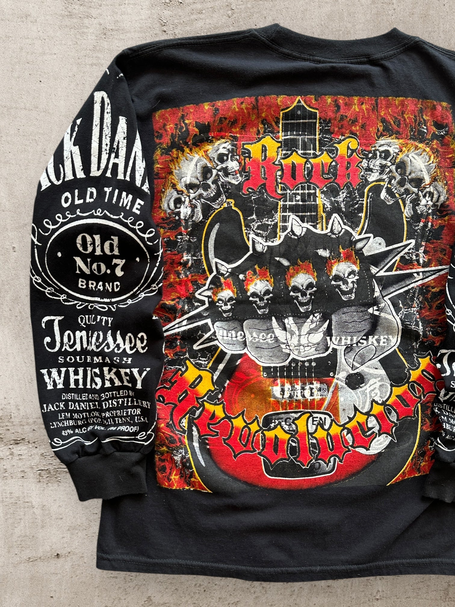 00s Hazel Rock n Roll Mexico Bootleg L/S Graphic T-Shirt - Medium