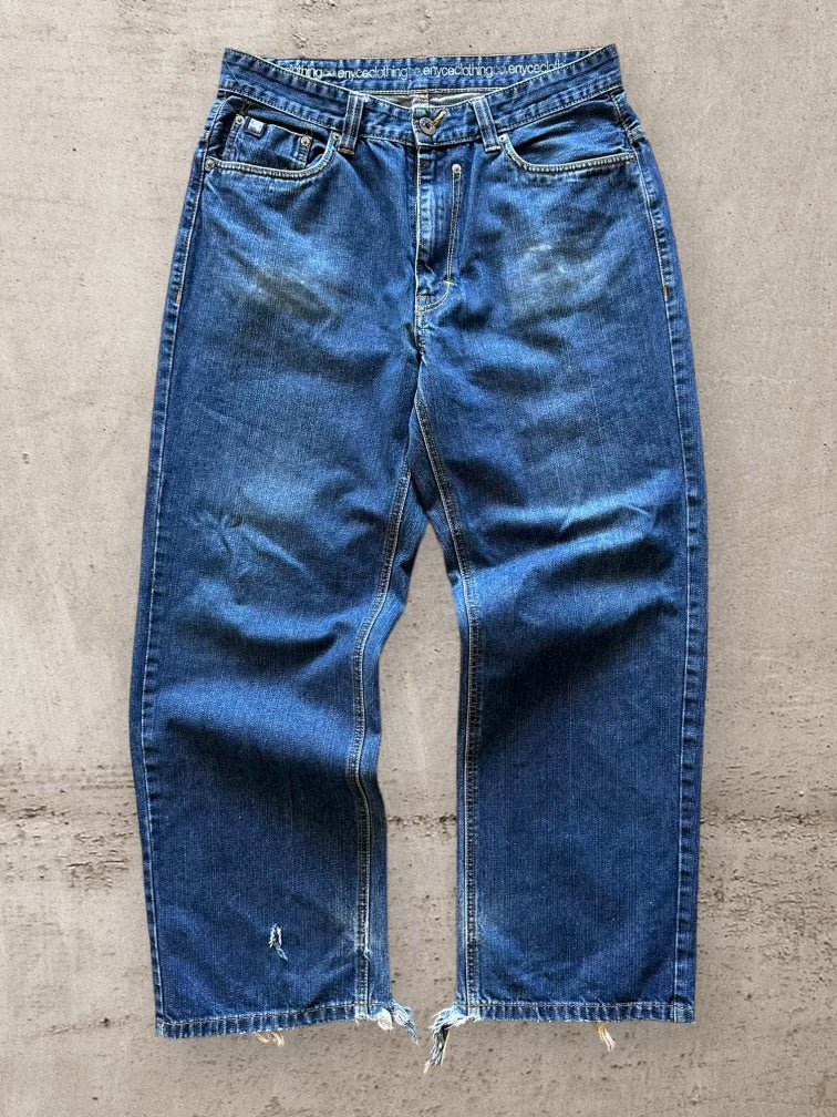 00s Enyce Distressed Baggy Denim Jeans - 35x30