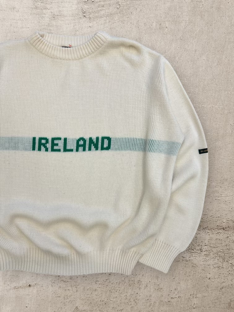 80s Blarney Castle Ireland Knit Sweater - Medium