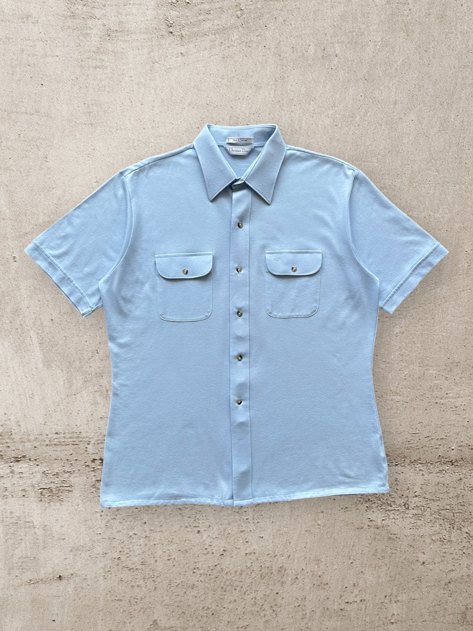 90s Christian Dior Fitted Button Up Shirt - Large