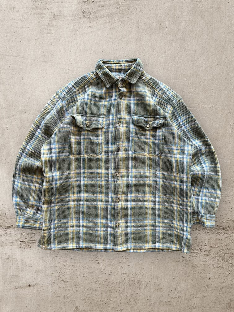 00s Zepplin Multicolor Plaid Flannel - Medium