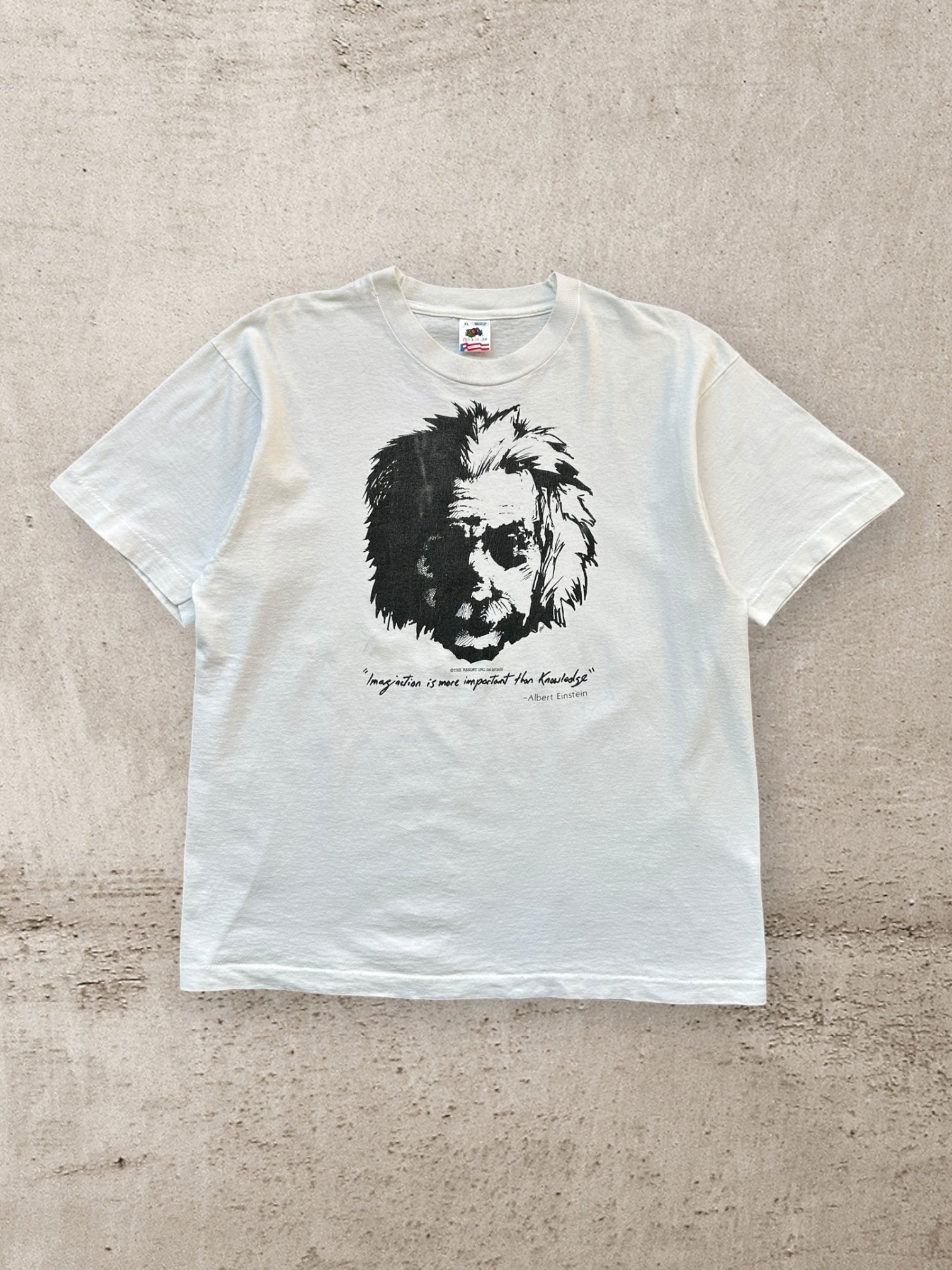 90s Albert Einstein Graphic T-Shirt - Large
